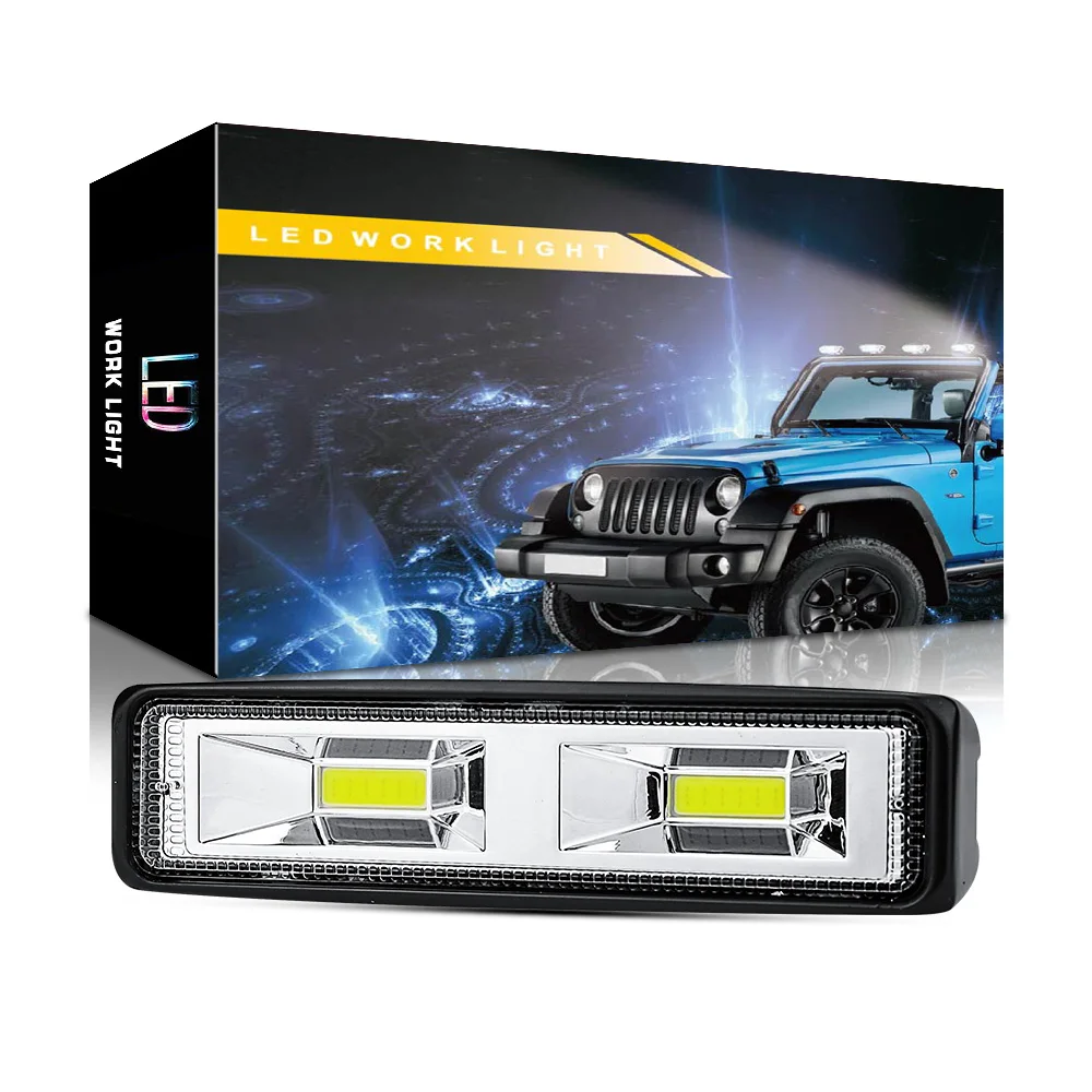 Ultra Bright 6 Inch COB 48W White LED Work Light Bar Waterproof Fog Lamp for Driving Offroad Boat Car Tractor Truck 4x4 SUV 
Ultra Bright 6 Inch COB 48W White LED Work Light Bar Waterproof Fog Lamp for Driving Offroad Boat Car Tractor Truck 4x4 SUV