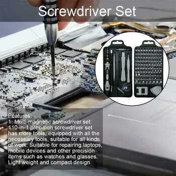 110 in 1 Screwdriver Set Suitable for Mobile Phone Digital Product Repair Tools L5 #4
110 in 1 Screwdriver Set Suitable for Mobile Phone Digital Product Repair Tools L5 #4
