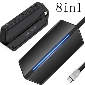 8in1 Type C HUB Video Adapter w/ HDMI VGA Output to TV Projector USB 3.0 3.5mm Audio Charging CF/SD/TF Card Reader for MACBOOK
8in1 Type C HUB Video Adapter w/ HDMI VGA Output to TV Projector USB 3.0 3.5mm Audio Charging CF/SD/TF Card Reader for MACBOOK