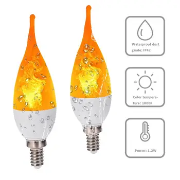 2pcs E14 LED Flame Fire Effect Simulated Nature Light Bulb Decor Atmosphere Lamp 
2pcs E14 LED Flame Fire Effect Simulated Nature Light Bulb Decor Atmosphere Lamp