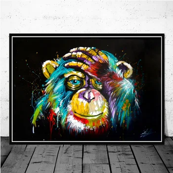 Watercolour Thinking Monkey Wall Art Canvas Print Abstract Animal Poster Painting No Frame Home Decor Picture For Room Cuadros
Watercolour Thinking Monkey Wall Art Canvas Print Abstract Animal Poster Painting No Frame Home Decor Picture For Room Cuadros