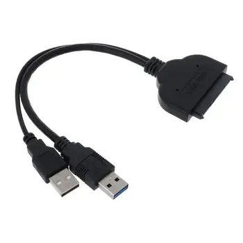 USB 3.0 to SATA3 22Pin Data Power Cable Adapter Converter for HDD 2.5 Inch Hard Disk Disc Driver
USB 3.0 to SATA3 22Pin Data Power Cable Adapter Converter for HDD 2.5 Inch Hard Disk Disc Driver