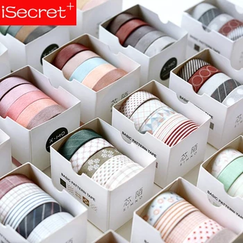 5 pcs/pack Striped/Grid/Flowers Basic Solid Color paper Washi Tape Adhesive Tape DIY Scrapbooking Sticker Label Masking Tape
5 pcs/pack Striped/Grid/Flowers Basic Solid Color paper Washi Tape Adhesive Tape DIY Scrapbooking Sticker Label Masking Tape