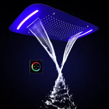LED Light Up Shower Head Rainfall Mist Overhead Rain 710x430mm Waterfall Showerhead Stainless Steel Ceiling Bathroom Showers SPA
LED Light Up Shower Head Rainfall Mist Overhead Rain 710x430mm Waterfall Showerhead Stainless Steel Ceiling Bathroom Showers SPA