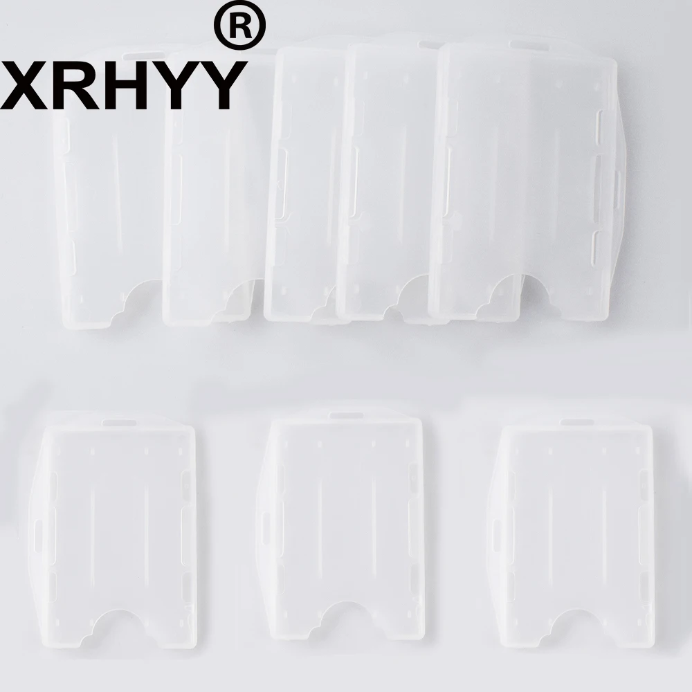 XRHYY, 8 шт., вертикальный двухсторонний жесткий держатель для визиток с карманами и отверстиями для цепочек, черный/прозрачный
XRHYY, 8 шт., вертикальный двухсторонний жесткий держатель для визиток с карманами и отверстиями для цепочек, черный/прозрачный