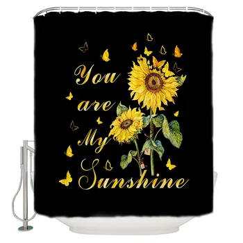 2020 New Sunflower butterfly Bathroom Shower Curtain Waterproof Polyester Fabric Shower Curtains &12 Hooks
2020 New Sunflower butterfly Bathroom Shower Curtain Waterproof Polyester Fabric Shower Curtains &12 Hooks