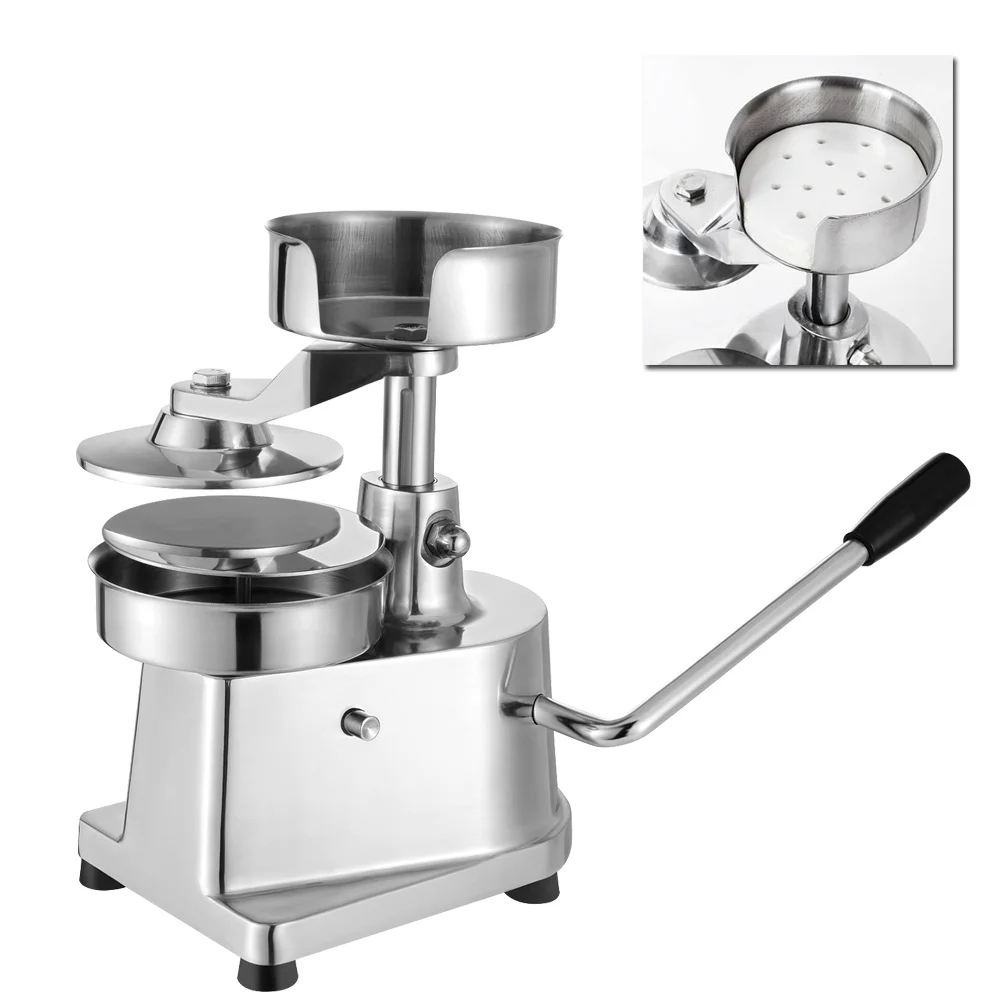 

130mm Manual Hamburger Press Burger Forming Machine Round Meat shaping Aluminum Machine Forming Burger Patty Maker