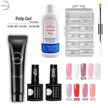 ZWTale 15 мл полигель набор для наращивания ногтей полигель быстрое строительство желе гель УФ светодиодный гель продлевающий половой акт(China)