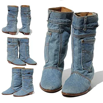 heel low denim casual denim boot ladies autumn winter cowboy boots
heel low denim casual denim boot ladies autumn winter cowboy boots