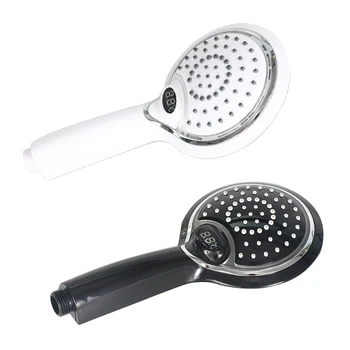 Hand Held Digital Display Shower Head Three-color Temperature Sensor Showerhead Replaceable Home Bathroom Shower Room 
Hand Held Digital Display Shower Head Three-color Temperature Sensor Showerhead Replaceable Home Bathroom Shower Room
