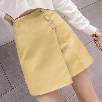 2019 Autumn Winter New Women Leather Mini Skirt Ladies Sexy High Waist A-Line Package Hip PU Skirt Casual Femme Faldas
2019 Autumn Winter New Women Leather Mini Skirt Ladies Sexy High Waist A-Line Package Hip PU Skirt Casual Femme Faldas