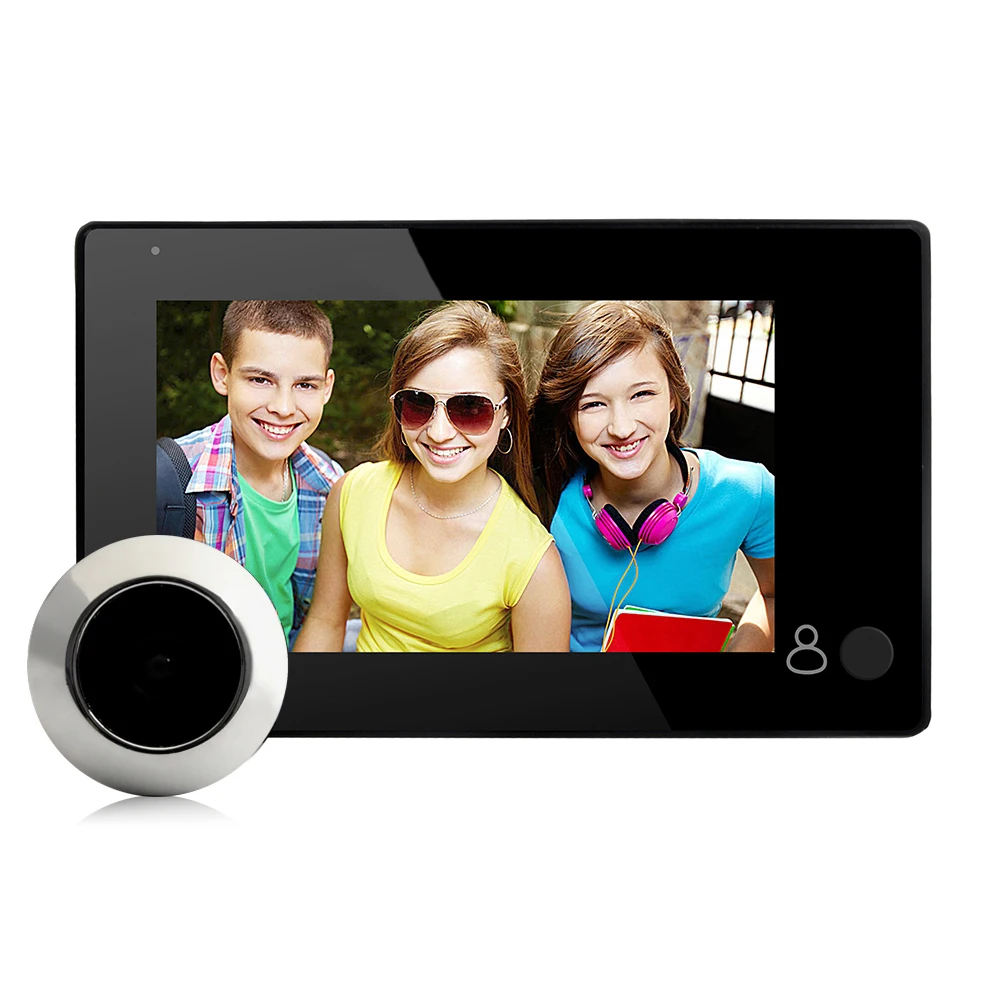 4.3" LCD Visual Monitor Door Peephole Wireless Viewer Electronic Camera Video