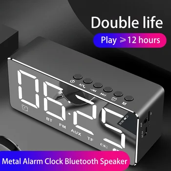 Portable Bluetooth Speaker Wireless Stereo Music Soundbox Subwoofer with LED Time Display Clock Alarm Loudspeaker for TF Card
Portable Bluetooth Speaker Wireless Stereo Music Soundbox Subwoofer with LED Time Display Clock Alarm Loudspeaker for TF Card
