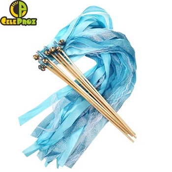 Wedding Ribbon Wands Blue Boy's Birthday Party Silk Lace Ribbon Stick with Bells Baby Shower Ribbon Wand Wedding Birthday Supply
Wedding Ribbon Wands Blue Boy's Birthday Party Silk Lace Ribbon Stick with Bells Baby Shower Ribbon Wand Wedding Birthday Supply