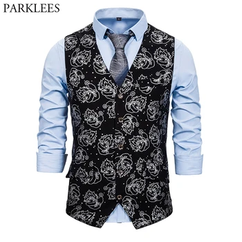 Silver Santa Claus Foil Print Xmas Vest Men 2020 New Year Christmas Party Prom Waistcoat Male Feliz Navidad Chaleco Hombre S-2XL
Silver Santa Claus Foil Print Xmas Vest Men 2020 New Year Christmas Party Prom Waistcoat Male Feliz Navidad Chaleco Hombre S-2XL