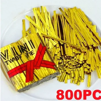 800PCS/Pack New Metallic Twist Ties Wire Cellophane Bag Pack Sealing Steel Baking Wrapping Ligation Event & Party Supplies
800PCS/Pack New Metallic Twist Ties Wire Cellophane Bag Pack Sealing Steel Baking Wrapping Ligation Event & Party Supplies