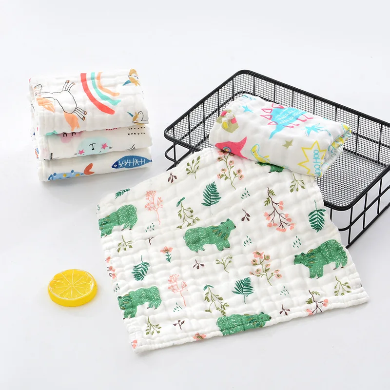 Newborn Infants Children Six-layer Gauze Kerchief Seersucker High Density Bibs Cartoon Printed Kindergarten Handkerchief
Newborn Infants Children Six-layer Gauze Kerchief Seersucker High Density Bibs Cartoon Printed Kindergarten Handkerchief