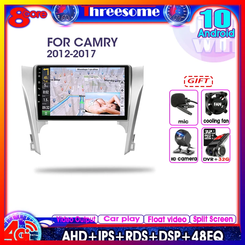 10" Android 10.0 Car Radio For Toyota Camry 2012-2017 2Din Multimedia Player Navigation GPS DSP Floating Window 48EQ 4G 4GB+64GB
10" Android 10.0 Car Radio For Toyota Camry 2012-2017 2Din Multimedia Player Navigation GPS DSP Floating Window 48EQ 4G 4GB+64GB