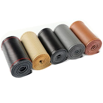Woven fabric on leather steering wheel car steering wheel cover with needle and thread artificial leather diameter 38CM 40CM aut
Woven fabric on leather steering wheel car steering wheel cover with needle and thread artificial leather diameter 38CM 40CM aut
