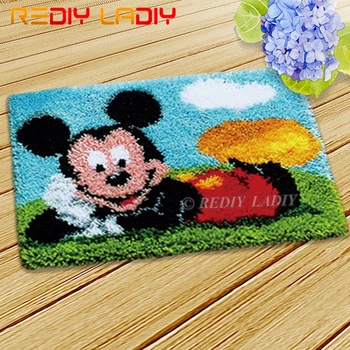 Latch Hook Kits Make Your Own Rug Cozy Micky Crocheting Cushion Mat DIY Carpet Rug Pre-Printed Canvas Hobby & Crafts Home Decor
Latch Hook Kits Make Your Own Rug Cozy Micky Crocheting Cushion Mat DIY Carpet Rug Pre-Printed Canvas Hobby & Crafts Home Decor