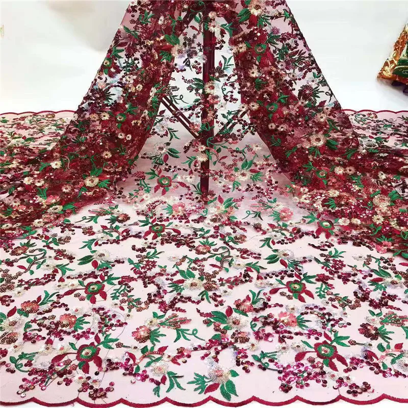 2019 Latest African Net Lace Fabric, High Quality 3d Sequins Nigerian Wedding Lace Fabrics 5Yards Sequins French Tulle lace
2019 Latest African Net Lace Fabric, High Quality 3d Sequins Nigerian Wedding Lace Fabrics 5Yards Sequins French Tulle lace