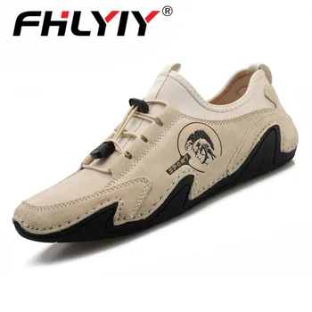 New Genuine Leather Men's Shoes Comfortable Men Loafers Outdoor Fashion Casual Shoes Lace-Up Soft Driving Shoes Men Flats 38-48
New Genuine Leather Men's Shoes Comfortable Men Loafers Outdoor Fashion Casual Shoes Lace-Up Soft Driving Shoes Men Flats 38-48