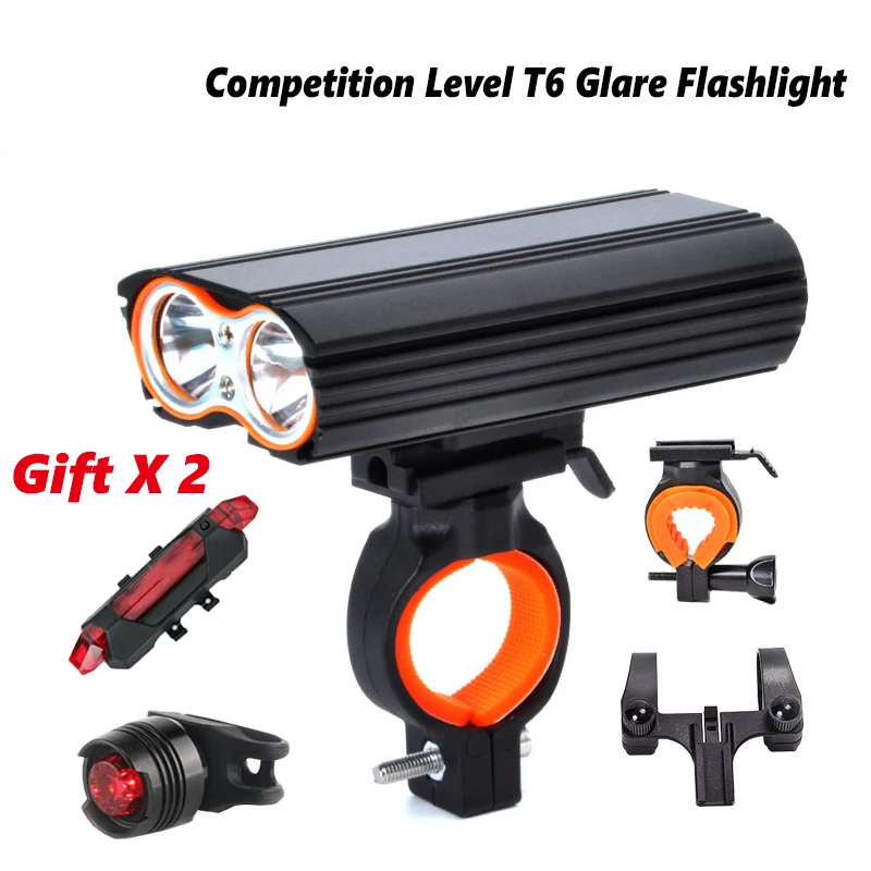 Pika USB Bike Light 2x XML-L2 LED 24000Lm Headlight 2 Battery T6 Leds Cycling Lamp Flashlight With Free Tail light.
Pika USB Bike Light 2x XML-L2 LED 24000Lm Headlight 2 Battery T6 Leds Cycling Lamp Flashlight With Free Tail light.