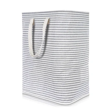 72L Large Capacity Laundry Hamper Striped Storage Cotton Linen Dorm Room Freestanding For Toys Home Clothes Basket With Handles
72L Large Capacity Laundry Hamper Striped Storage Cotton Linen Dorm Room Freestanding For Toys Home Clothes Basket With Handles