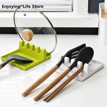 Kitchen Spoon Holders Fork Spatula Rack Shelf Organizer Plastic Spoon Rest Chopsticks Holder Non-slip Spoons Pad Kitchen Utensil
Kitchen Spoon Holders Fork Spatula Rack Shelf Organizer Plastic Spoon Rest Chopsticks Holder Non-slip Spoons Pad Kitchen Utensil