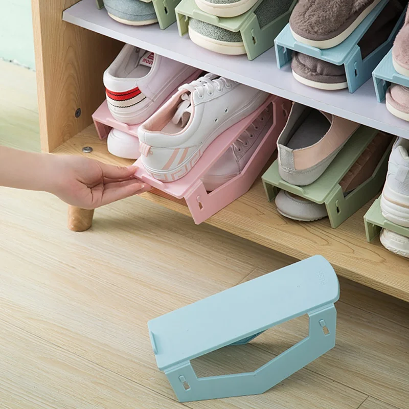 Складная стойка для обуви простой автономный дизайн стеллаж хранения бытовые