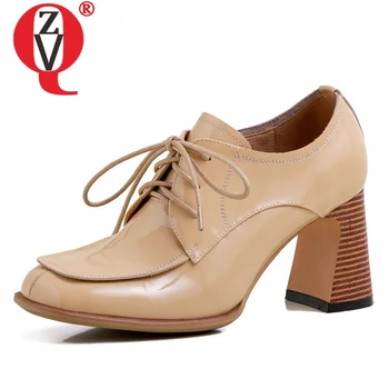 ZVQ spring new fashion women pumps outside high heels work shoes square toe cross-tied genuine leather women shoes drop shipping 
ZVQ spring new fashion women pumps outside high heels work shoes square toe cross-tied genuine leather women shoes drop shipping