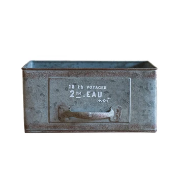Vintage Shabby Chic Rectangle Galvanized Zinc Drawer Planter Box Metal Planter Box
Vintage Shabby Chic Rectangle Galvanized Zinc Drawer Planter Box Metal Planter Box