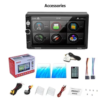Reakosound Full HD 1080P 7 inch IR Remote Control Touch Screen /FM/TF/USB GPS Car MP5 Player with Rear View Camera
Reakosound Full HD 1080P 7 inch IR Remote Control Touch Screen /FM/TF/USB GPS Car MP5 Player with Rear View Camera