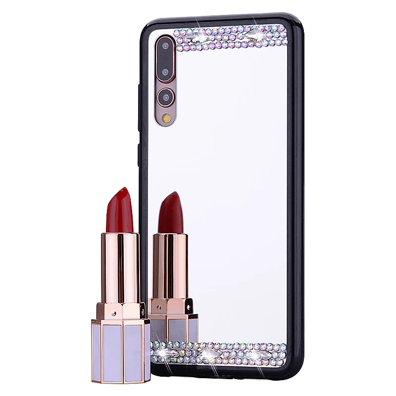 Фото Fashion mirror Case Soft silicone Cover For Huawei P30 Pro P20 lite P Smart Z Y5 2019 Phone Coque 10i honor 20 S 8X 8A 7A | Мобильные