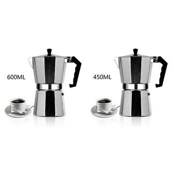 Coffee Pot Food-Grade Aluminium Octagonal for Home Coffee Shop Silver 
Coffee Pot Food-Grade Aluminium Octagonal for Home Coffee Shop Silver