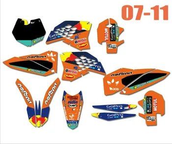 Motorcycle Sticker Decals Graphic Kit for KTM 125 250 300 350 400 450 SXF SX-F SX 2007-2010 / EXC EXC-F 2008 - 2012 2011 2010 
Motorcycle Sticker Decals Graphic Kit for KTM 125 250 300 350 400 450 SXF SX-F SX 2007-2010 / EXC EXC-F 2008 - 2012 2011 2010