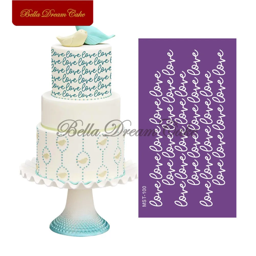 Many Love Word Cake Stencil Mesh Stencils For Valentine's Day Cake Border Stencils Fondant Mould Cake Decorating Tool Cake Mold
Many Love Word Cake Stencil Mesh Stencils For Valentine's Day Cake Border Stencils Fondant Mould Cake Decorating Tool Cake Mold