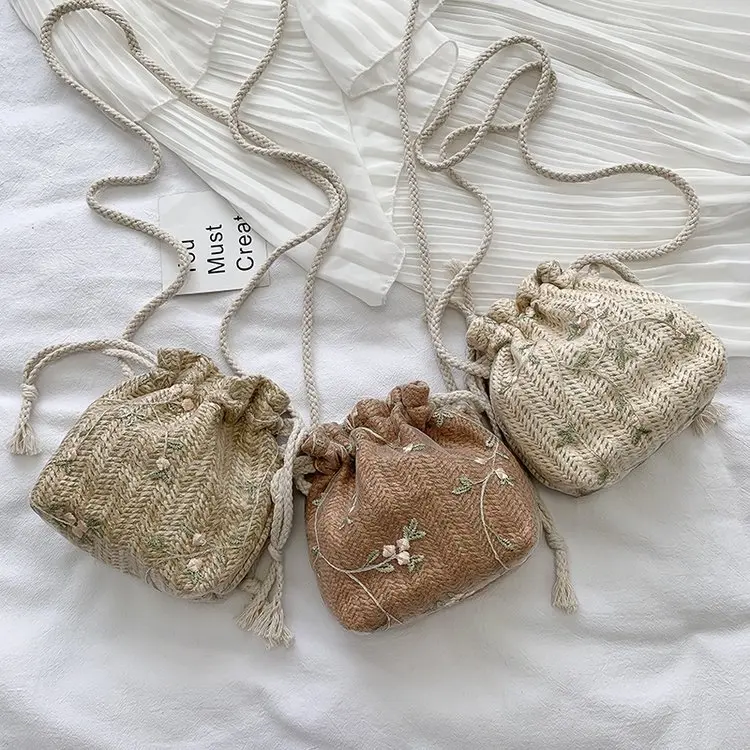 Summer New Arrival Straw Bag Women's 2020 New Style Korean-style Versatile Shoulder Fashion Weaving Lace Bucket Bag
Summer New Arrival Straw Bag Women's 2020 New Style Korean-style Versatile Shoulder Fashion Weaving Lace Bucket Bag