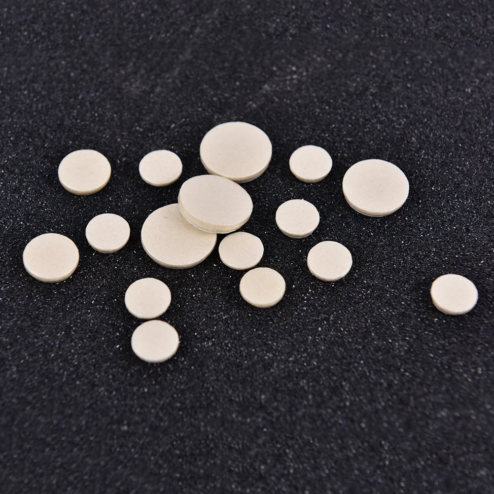 17PCS Clarinet leather pad key Pads White Musical Woodwind Wind Music Instrument Replacement 17.2mm 15.3mm 11.8mm 10mm White