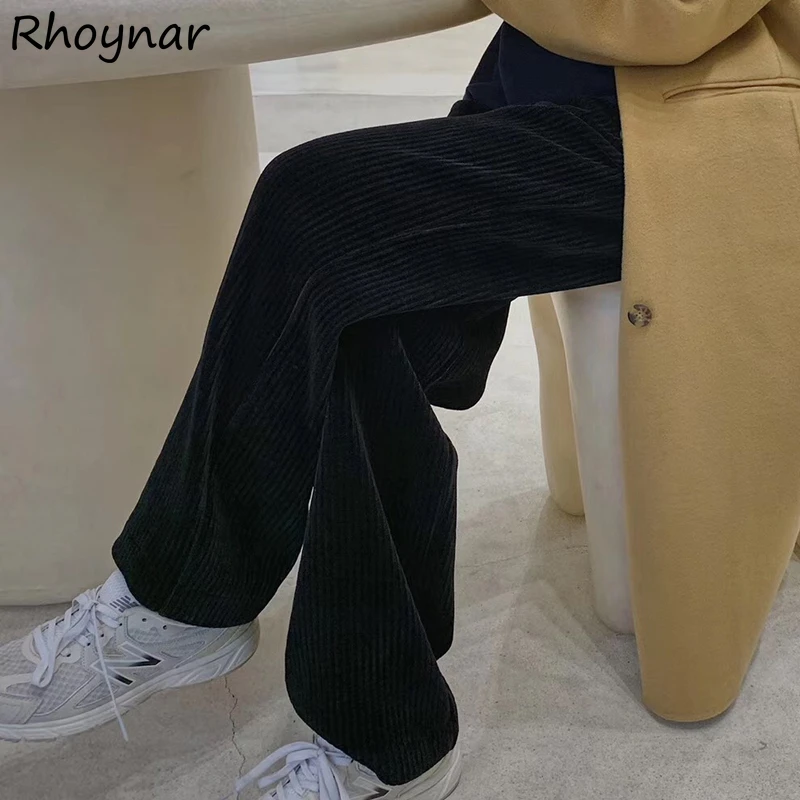 Corduroy Pants Women Elegant Cozy Full Length High Waist Folds Simple Wide Leg Fashion Korean Style Soft All-match College Girls
Corduroy Pants Women Elegant Cozy Full Length High Waist Folds Simple Wide Leg Fashion Korean Style Soft All-match College Girls