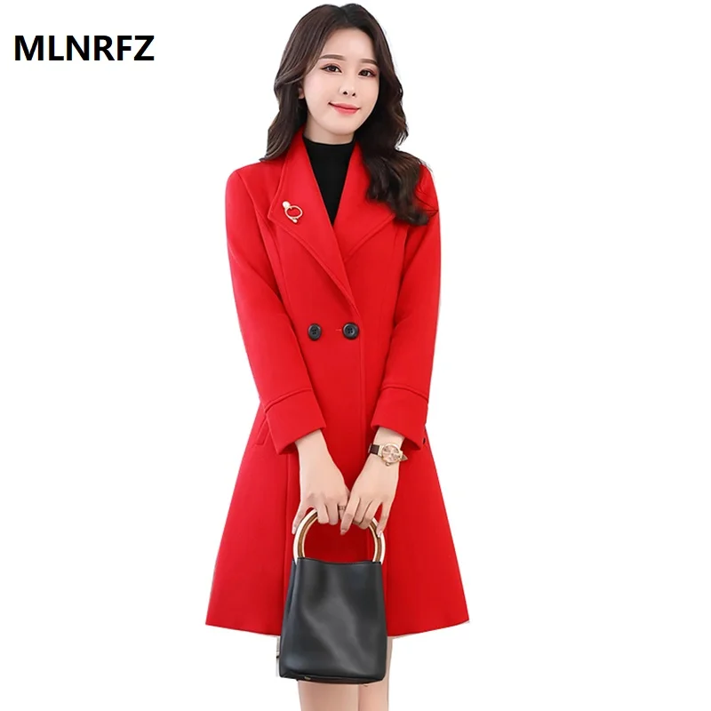 Winter Woolen Jacket Female Long 2019 New Thick Warm Women Woolen Coat Autumn Winter Womens Woolen Fashion Lady Slim Outerwear
Winter Woolen Jacket Female Long 2019 New Thick Warm Women Woolen Coat Autumn Winter Womens Woolen Fashion Lady Slim Outerwear