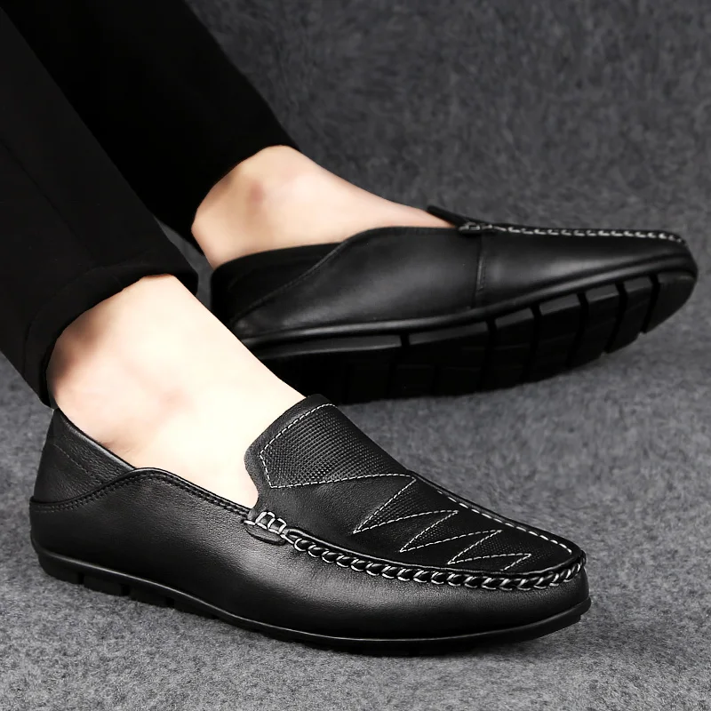 Genuine Leather Mens Moccasin Shoes slip on fashion Black Men Flats Breathable Casual Italian Loafers Comfortable Driving Shoes
Genuine Leather Mens Moccasin Shoes slip on fashion Black Men Flats Breathable Casual Italian Loafers Comfortable Driving Shoes