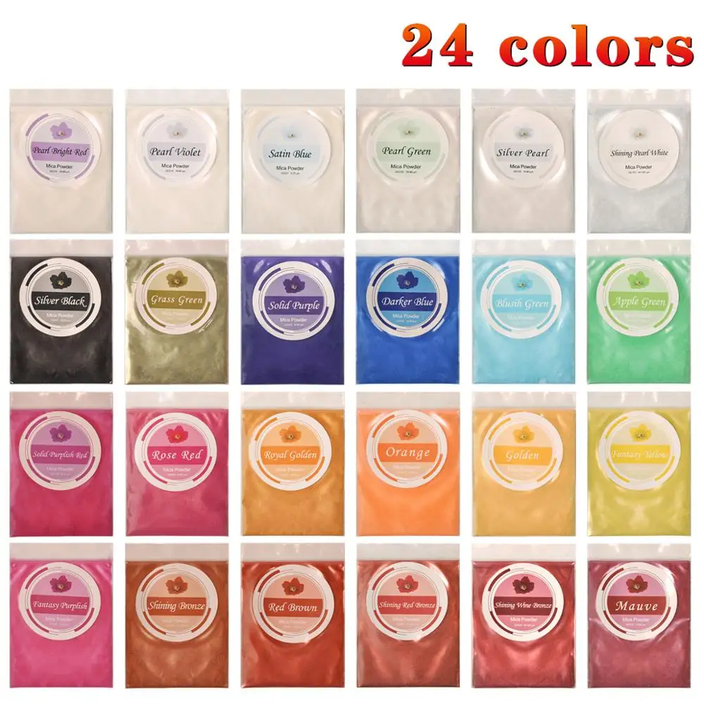 Biutee 24 Colors 10g Mica Powder Epoxy Resin Dye Pearl Pigment Natural Acrylic Nail Kit BIUTEE Poly gel Nail Gel Glitter Powder
Biutee 24 Colors 10g Mica Powder Epoxy Resin Dye Pearl Pigment Natural Acrylic Nail Kit BIUTEE Poly gel Nail Gel Glitter Powder