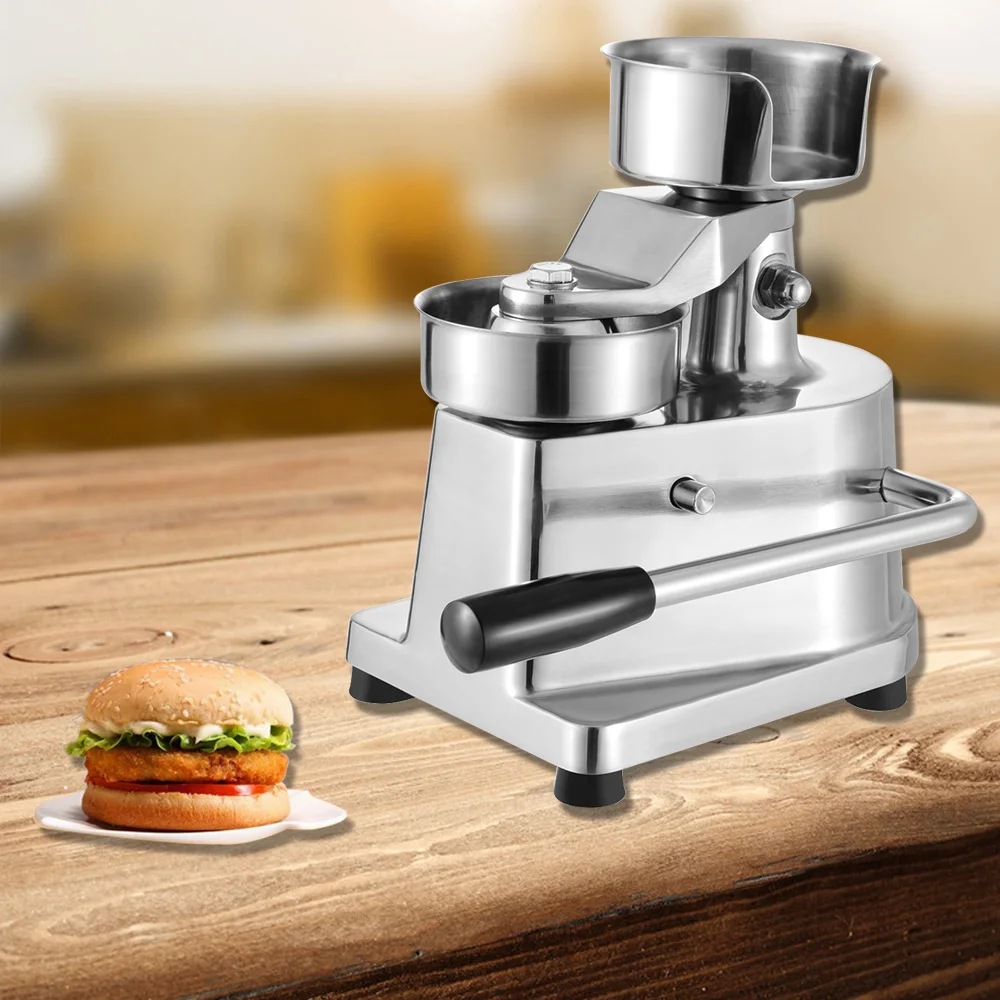 130mm Manual Hamburger Press Burger Forming Machine Stainless Steel Round Meat shaping Machine Forming Burger Patty Maker
130mm Manual Hamburger Press Burger Forming Machine Stainless Steel Round Meat shaping Machine Forming Burger Patty Maker