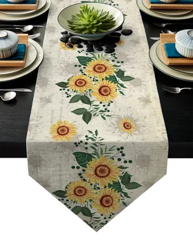 Retro Sunflower Bee Butterfly Table Runner Table Flag Home Party Decorative Tablecloth Table Runners
Retro Sunflower Bee Butterfly Table Runner Table Flag Home Party Decorative Tablecloth Table Runners