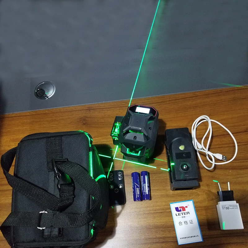 LETER 12Lines 3D Laser Level Self-Leveling 360 degree Laser Beam Line High precision
LETER 12Lines 3D Laser Level Self-Leveling 360 degree Laser Beam Line High precision