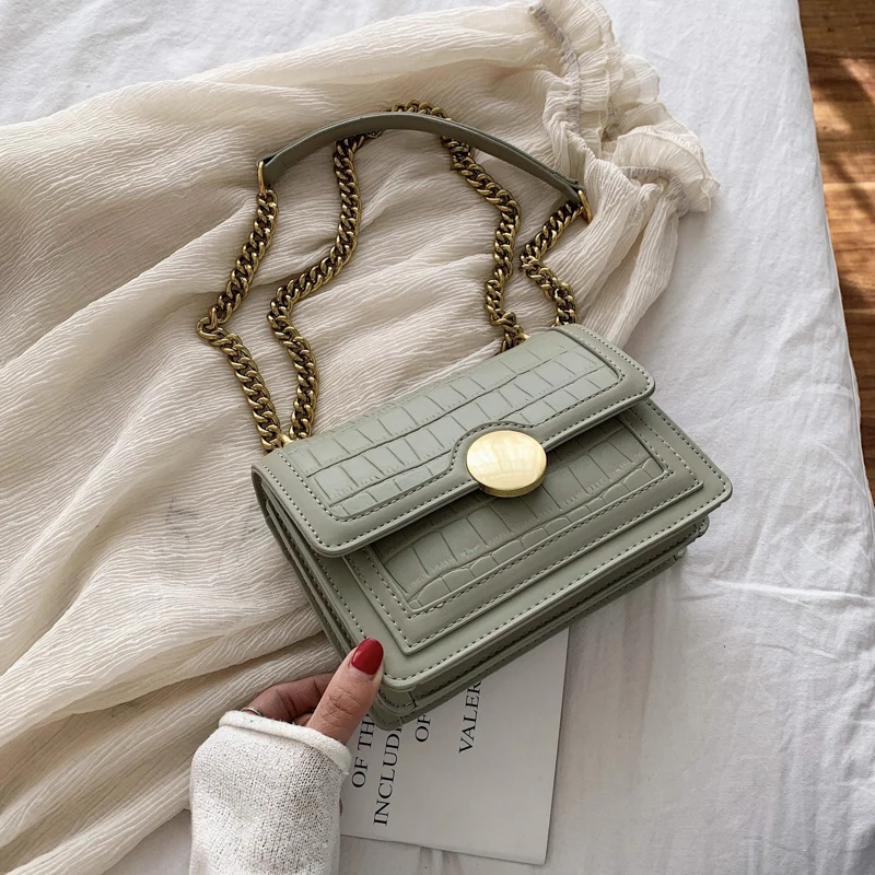 2020 New Stone Pattern Handbag Messenger Bag Ladies Shoulder Bag Crocodile Pattern Female Bag Chain Summer Female Bag
2020 New Stone Pattern Handbag Messenger Bag Ladies Shoulder Bag Crocodile Pattern Female Bag Chain Summer Female Bag