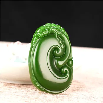 DRAGON RUYI GREEN JADE PENDANT NECKLACE HAND-CARVED NATURAL CHARM JADEITE JEWELRY AMULET FASHION ACCESSORIES FOR MEN WOMEN GIFTS
DRAGON RUYI GREEN JADE PENDANT NECKLACE HAND-CARVED NATURAL CHARM JADEITE JEWELRY AMULET FASHION ACCESSORIES FOR MEN WOMEN GIFTS