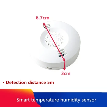 DoHome Smart Temperature Humidity Sensor Barometric Humidity+Motion+Photosensitive Sensor Detection Distance 5m Support Siri
DoHome Smart Temperature Humidity Sensor Barometric Humidity+Motion+Photosensitive Sensor Detection Distance 5m Support Siri