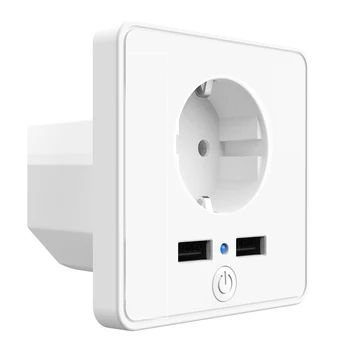 Smart Dual USB Port Wall Charger Adapter Charging Socket Electric Power Monitor 2.4G WIFI APP Remote Control Smart Home Socket
Smart Dual USB Port Wall Charger Adapter Charging Socket Electric Power Monitor 2.4G WIFI APP Remote Control Smart Home Socket